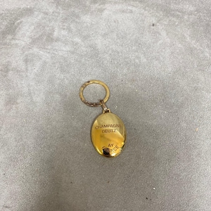 Deutz vintage key ring Metal Made in France 1980s