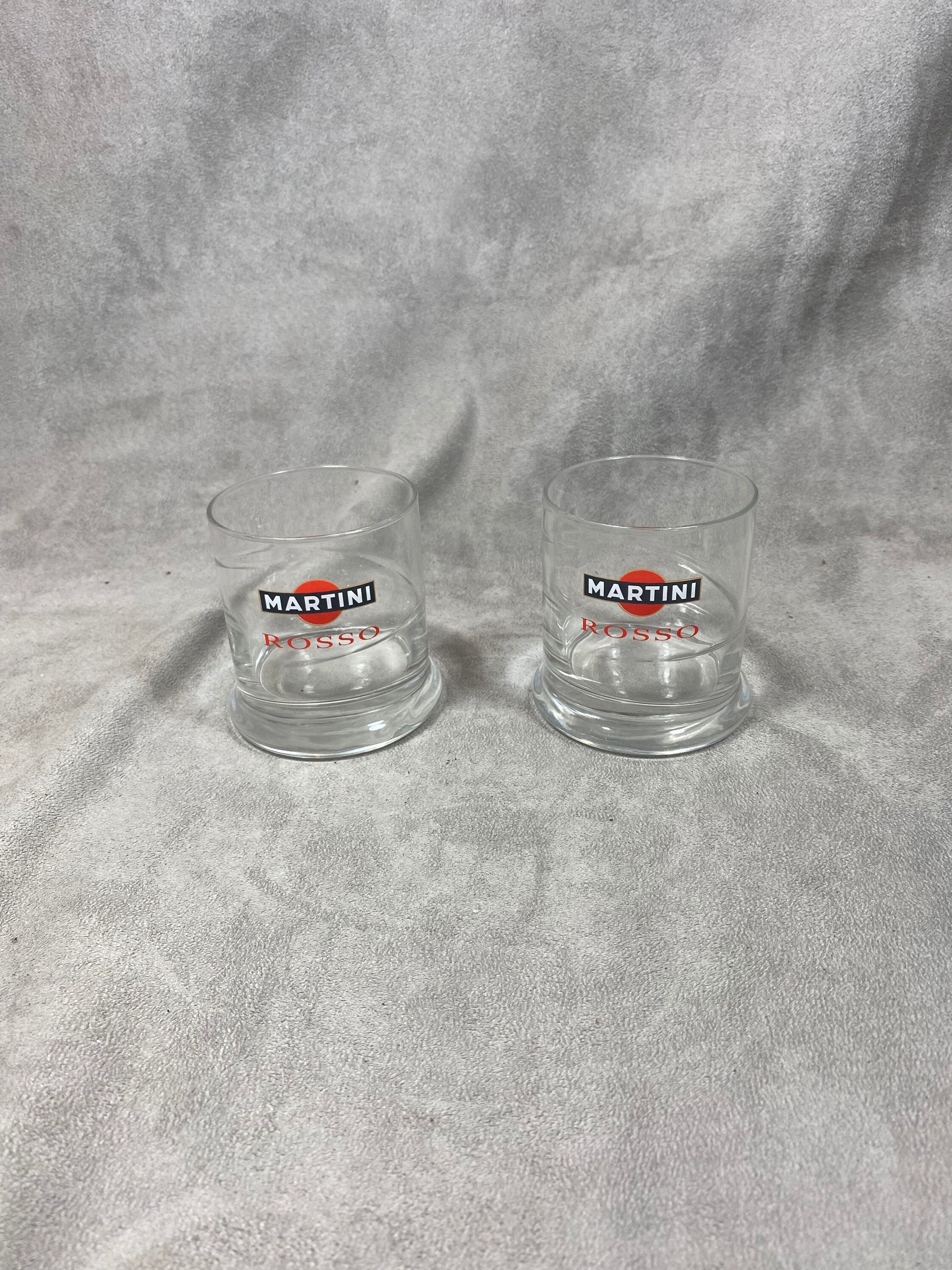 Lot de 2 Verres Vintage Martini Années 1990