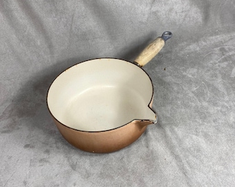 Cocotte En Fonte Le Creuset Cousance – Vintage Marron – Fabriquée En France (Années 80)