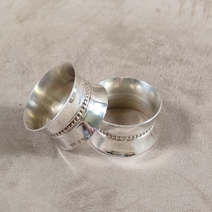 Christofle  Silver-Plated Napkin Ring Made in France Vintage 1980