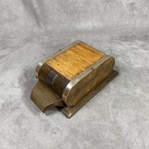 RARE Vintage wooden cigarette box dispenser from Vichy in France Made in France