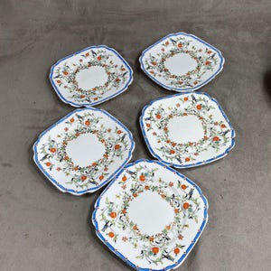 Juego de 5 platos Royal Albert línea Eden vintage Fabricado en Inglaterra década de 1920