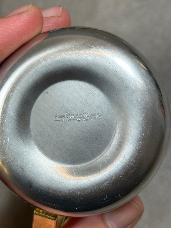 Tasse et sous tasse vintage Inox 18/10