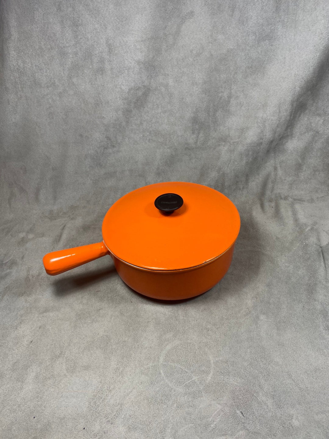 Caquelon Le Creuset Coussance in Orange Enamelled Cast Iron With