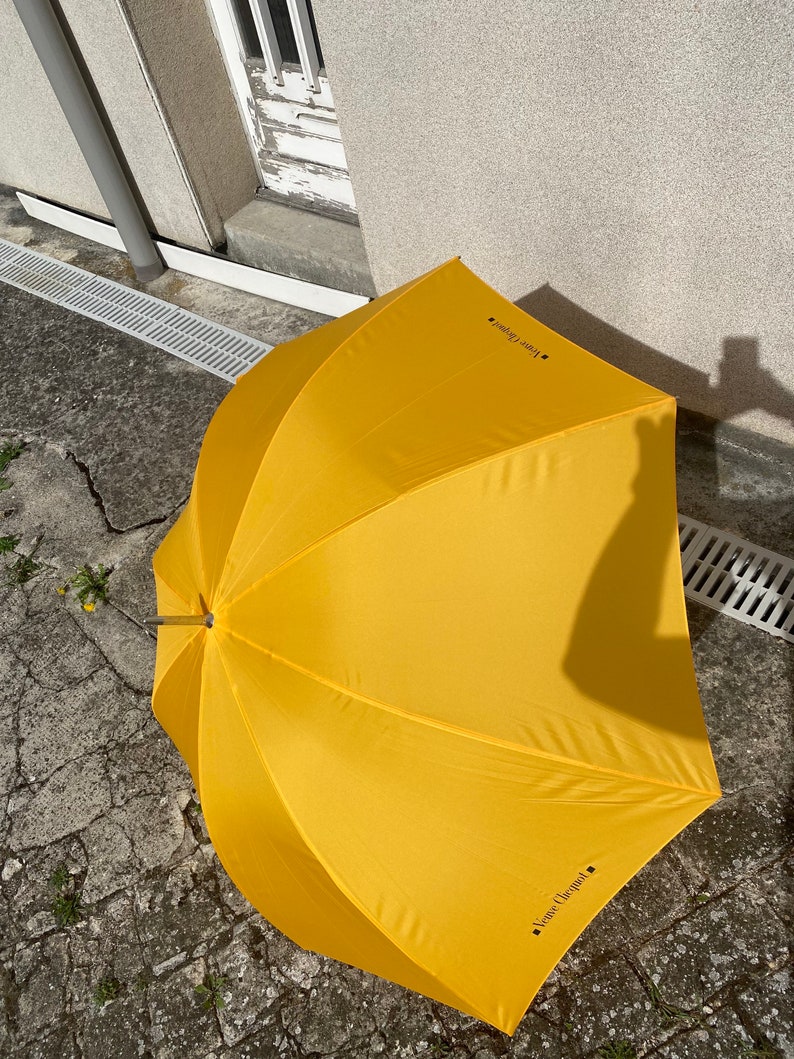 RARE Veuve Clicquot Vintage Orange Polyester Umbrella Made in Etsy