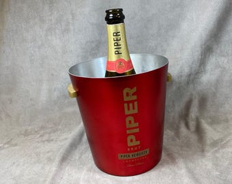 Seau à Champagne Métal 42 Below - Socle Amovible Aimanté - Vintage 1980