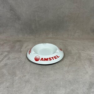 Amstel ceramic ashtray by Moulin des Loups Vintage Made in France