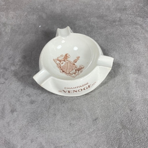 Champagne ashtray De Venoge in ceramic Villeroy and Boch Luneville Made in France 1960s