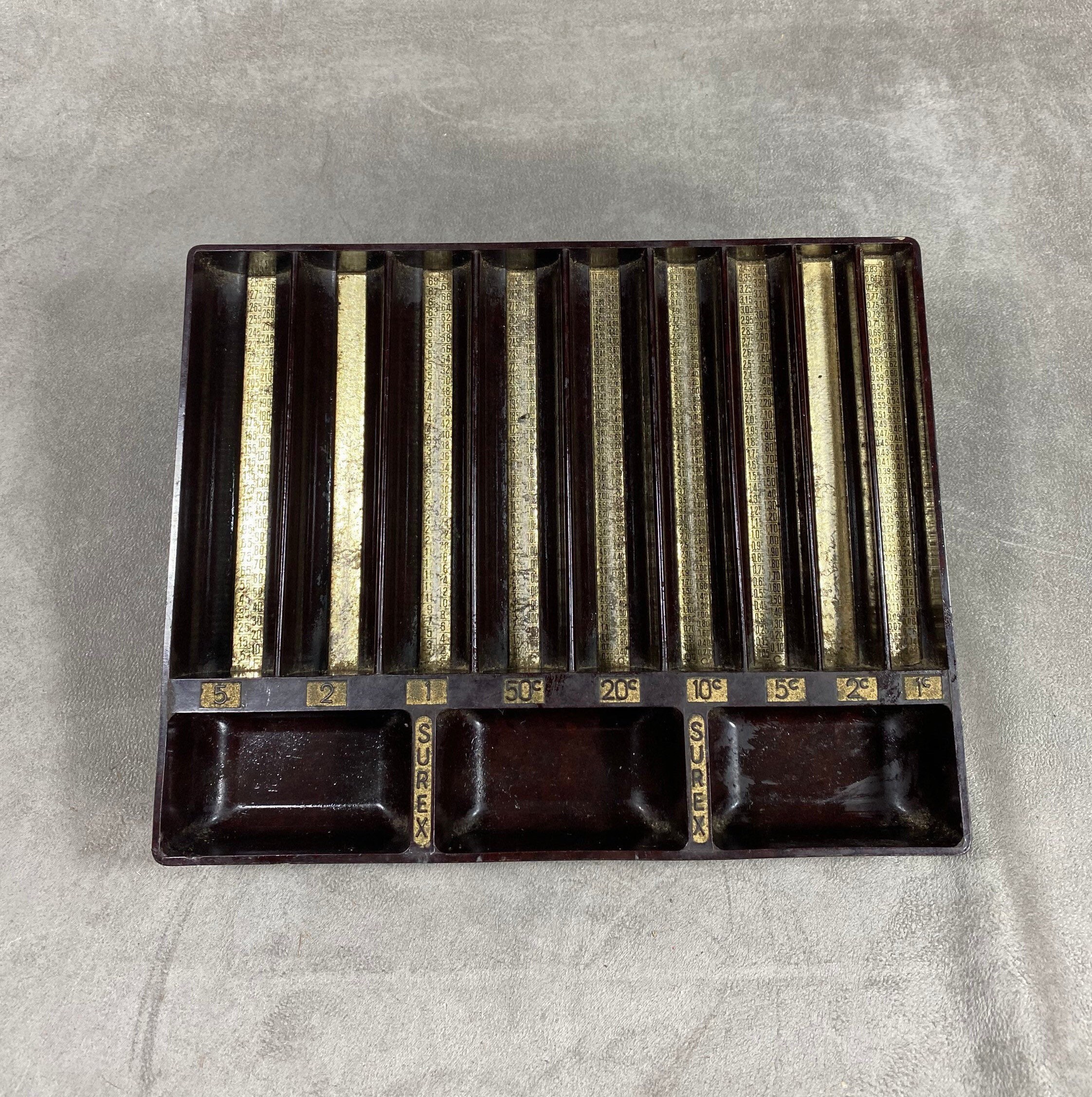 Monnayeur Surex en Bakelite Vintage Made in France Money Cash Change Box 1960S