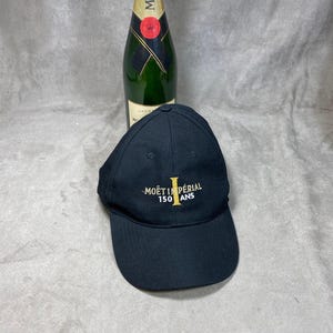 RARE Collector cap in black cotton for the 150th anniversary of Champagne Moet&Chandon