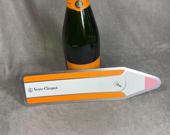 Veuve Clicquot magnet magnetic panel arrow orange Arrow Year 1990