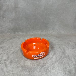Advertising Glass Ashtray RAPIDO Française Des Jeux, Made in France, Vintage 1990