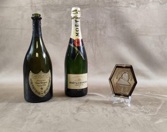 Moët & Chandon Champagner Dom Perignon Glas Werbe-Aschenbecher Made in France Vintage 1930