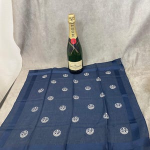 RARE Moet et Chandon champagne vintage silk pouch Made in France