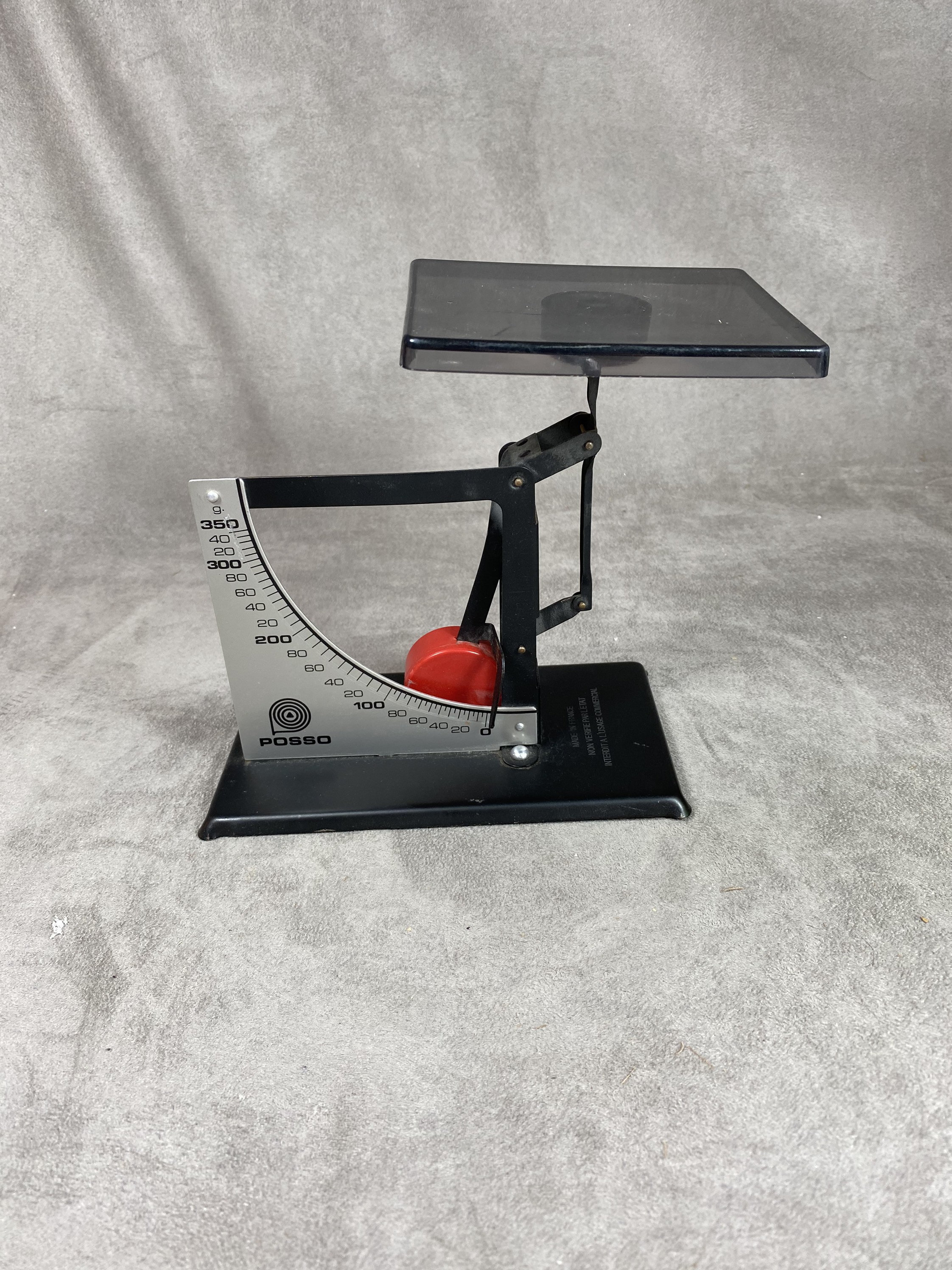 Balance Échelle de Lettre Posso . Fabriqué en France Vers 1960 Version 350 Grammes avec Vis Nivellem