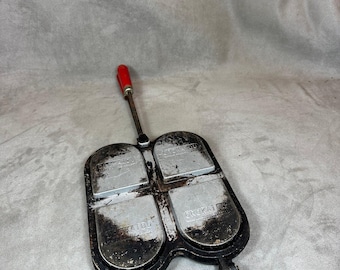 Ancien Appareil à Croque-monsieur L'Étoile – Fonte D'aluminium Vintage