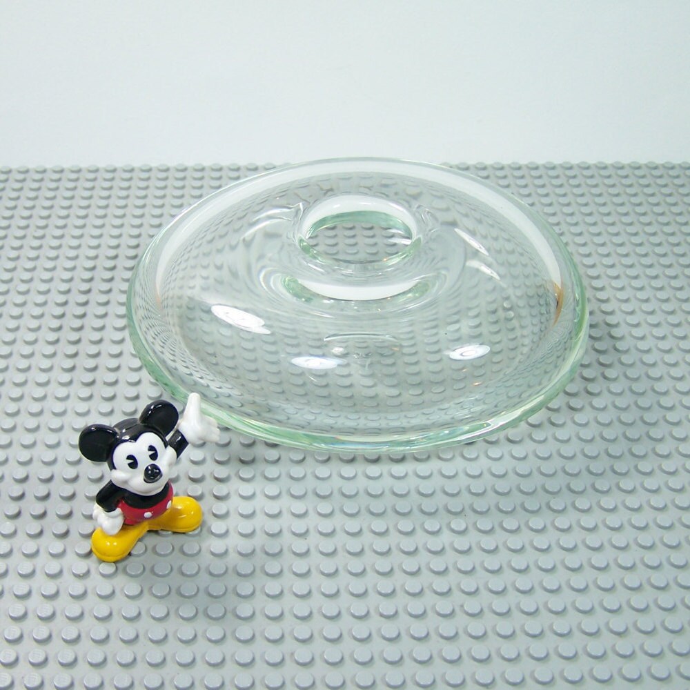 Oval flat glass vase singleflower vase design Circa 1980 Etsy