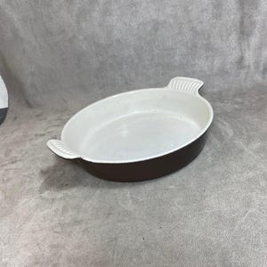 Dish in brown cast iron Le Creuset vintage Made in France 1980’s