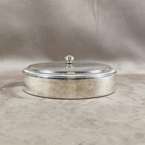 Silver-plated metal table bin Orfèvrerie de France Made in France Vintage 1900