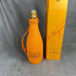 Veuve Clicquot champagne custodia termica per bottiglie custodia refrigerante arancione Veuve Clicquot vintage made in France