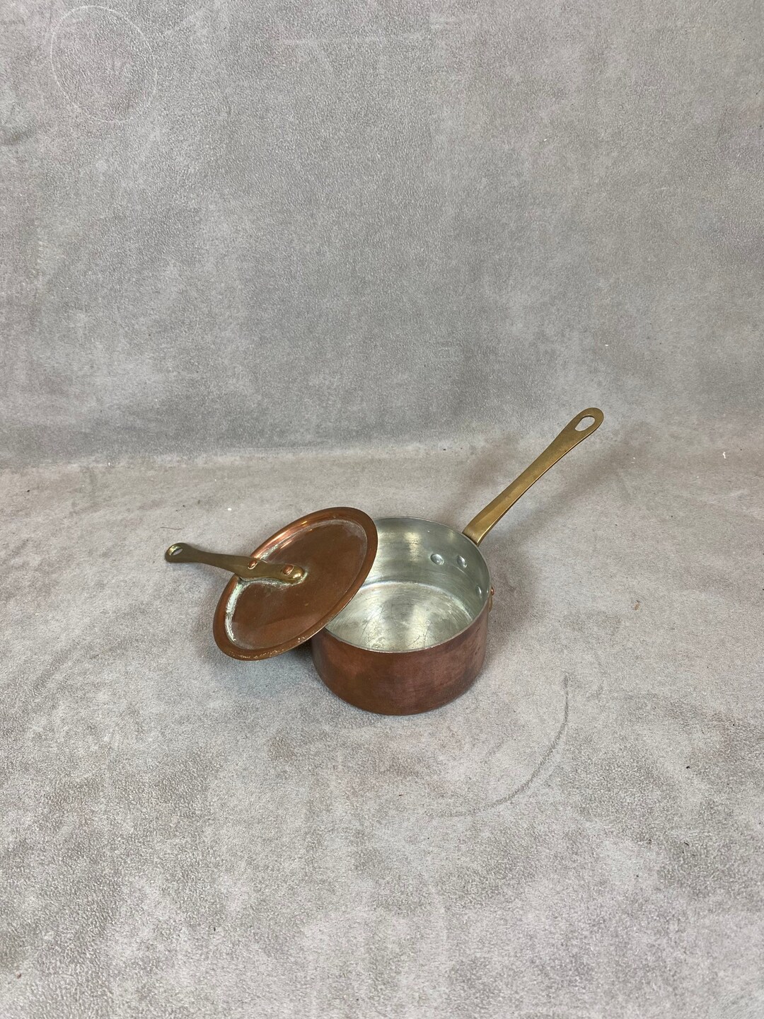 Vintage Brass Saucepan With Lid Made in France 1930 Etsy