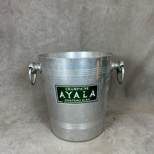 Ayala Champagnerkühler aus Metall, hergestellt in Frankreich, 1970er Jahre