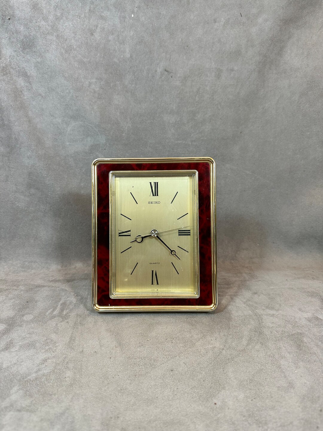 SEIKO Table Clock in Vintage Plastic Quartz Movement Japan Etsy