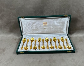 ティースプーン12本とクリストフルフォーク12本、新品オリジナル