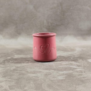 Glazed Terracotta Yogurt "valentine's day" Pots La Fermière Made in France Vintage 1990