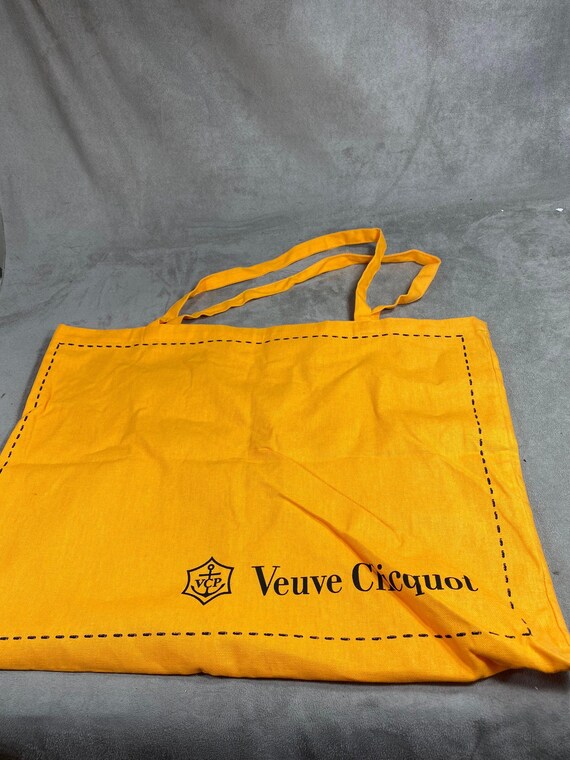 Tote Bag Vintage Veuve Clicquot - Coton Orange Champagne - Fabriqué En France - Occasion