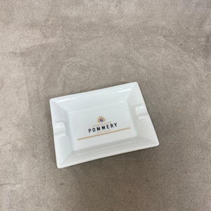 Champagne ashtray POMMERY, porcelain Apilco France