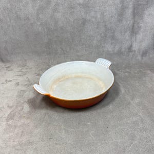 Dish in orange cast iron Le Creuset vintage Made in France 1980’s