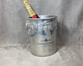 VERY RARE Seau à champagne en aluminium Möet & Chandon edition spéciale 250ème Anniversaire vintage 1970 Made in France - France