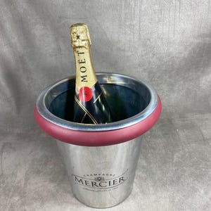Champagne Mercier vintage champagne bucket for bottle of champagne bucket, French Champagne, Gift Champagne Made in France