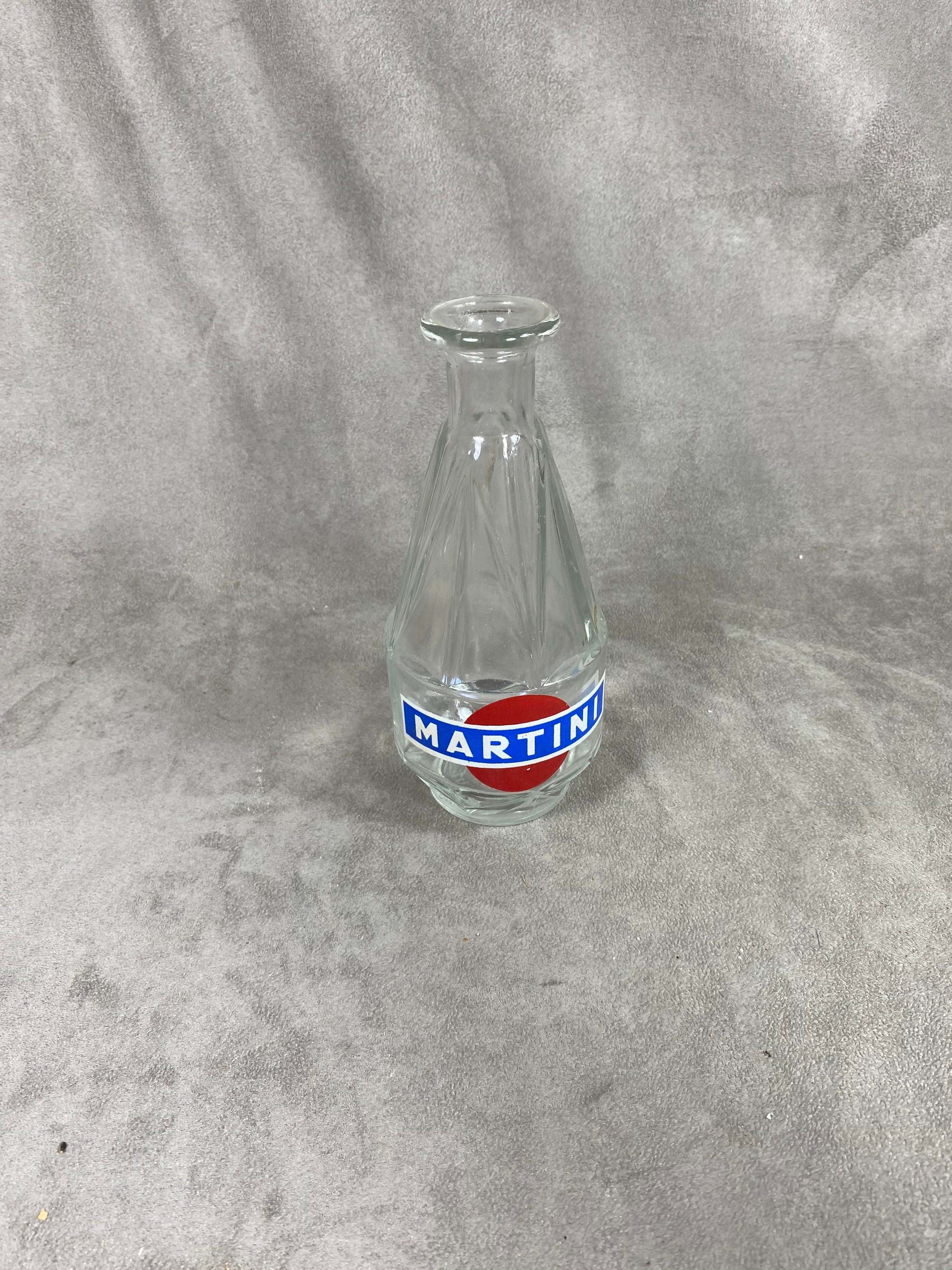 Carafe en Verre Vintage Martini Made in France Années 1960