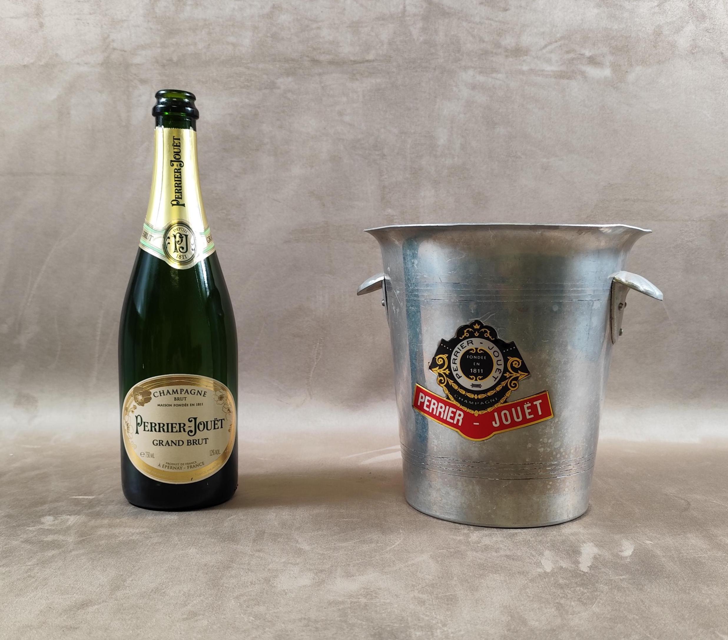 Perrier-Jouët - Rafraîchisseur à champagne - acier inoxydable - Seau à