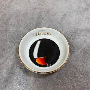 Hennessy ceramic ashtray  vintage Made in France