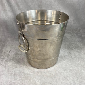 RARE Perrier-Jouët Champagne bucket in aluminium Mellerio for Perrier-Jouët 1940s