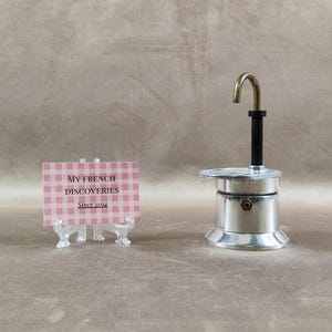 Cafetera italiana mini 1 taza Mini Express – Moka de aluminio vintage