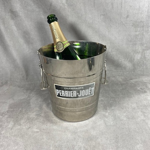 RARE Perrier-Jouët Seau a Champagne en métal argenté  Mellerio pour Perrier-Jouët Années 1940
