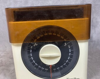 Balance De Cuisine Vintage Terraillon - Beige, Chiffres Verts, 3 Kg - Made In France
