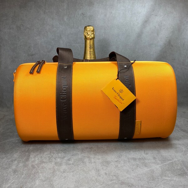 Veuve Clicquot Sac Etui pour bouteille de champagne transformable Veuve Clicquot, sac Champagne Veuve Clicquot sac jaune