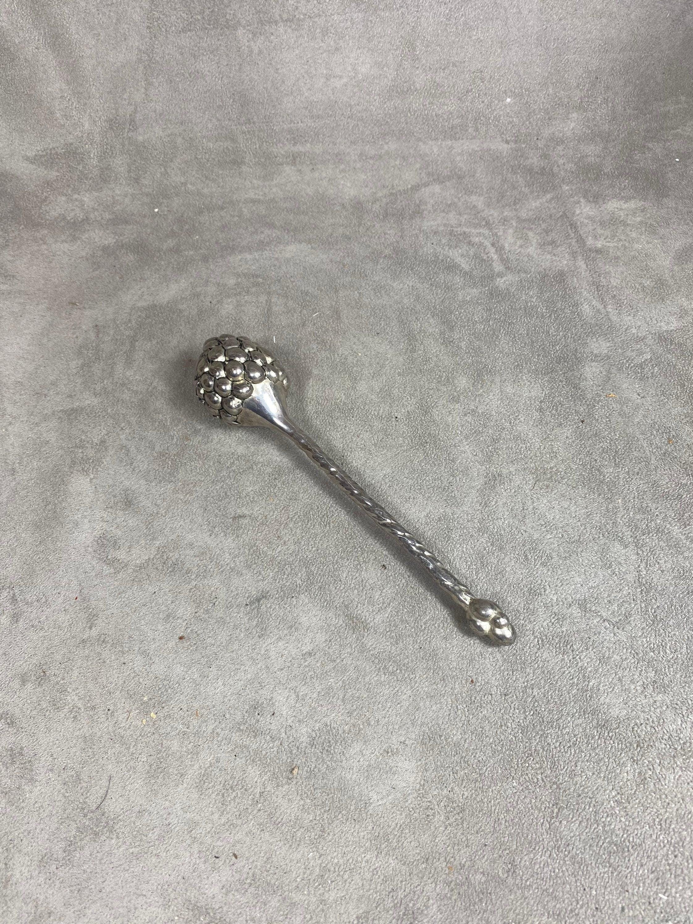 Bouchon Stoppeur Métal Argenté – Forme Bouchon De Champagne – Vintage