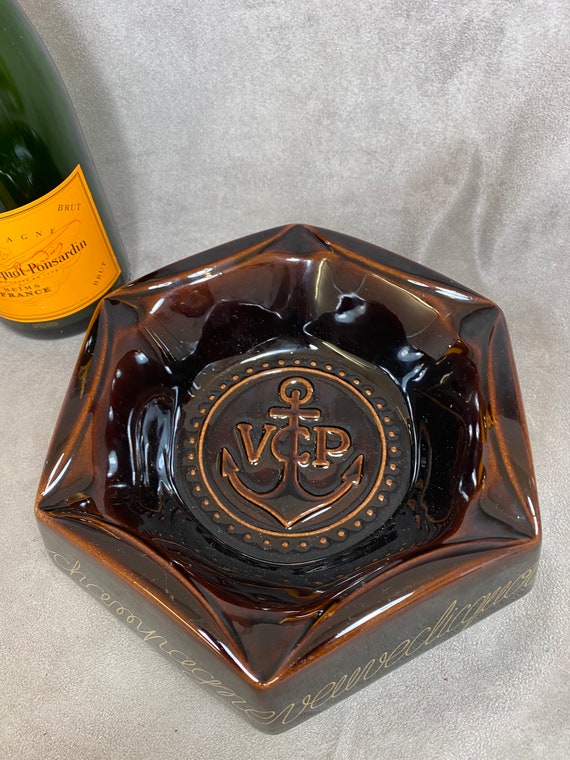 RARE Veuve Clicquot Ponsardin Ashtray Vintage Glass -  Norway