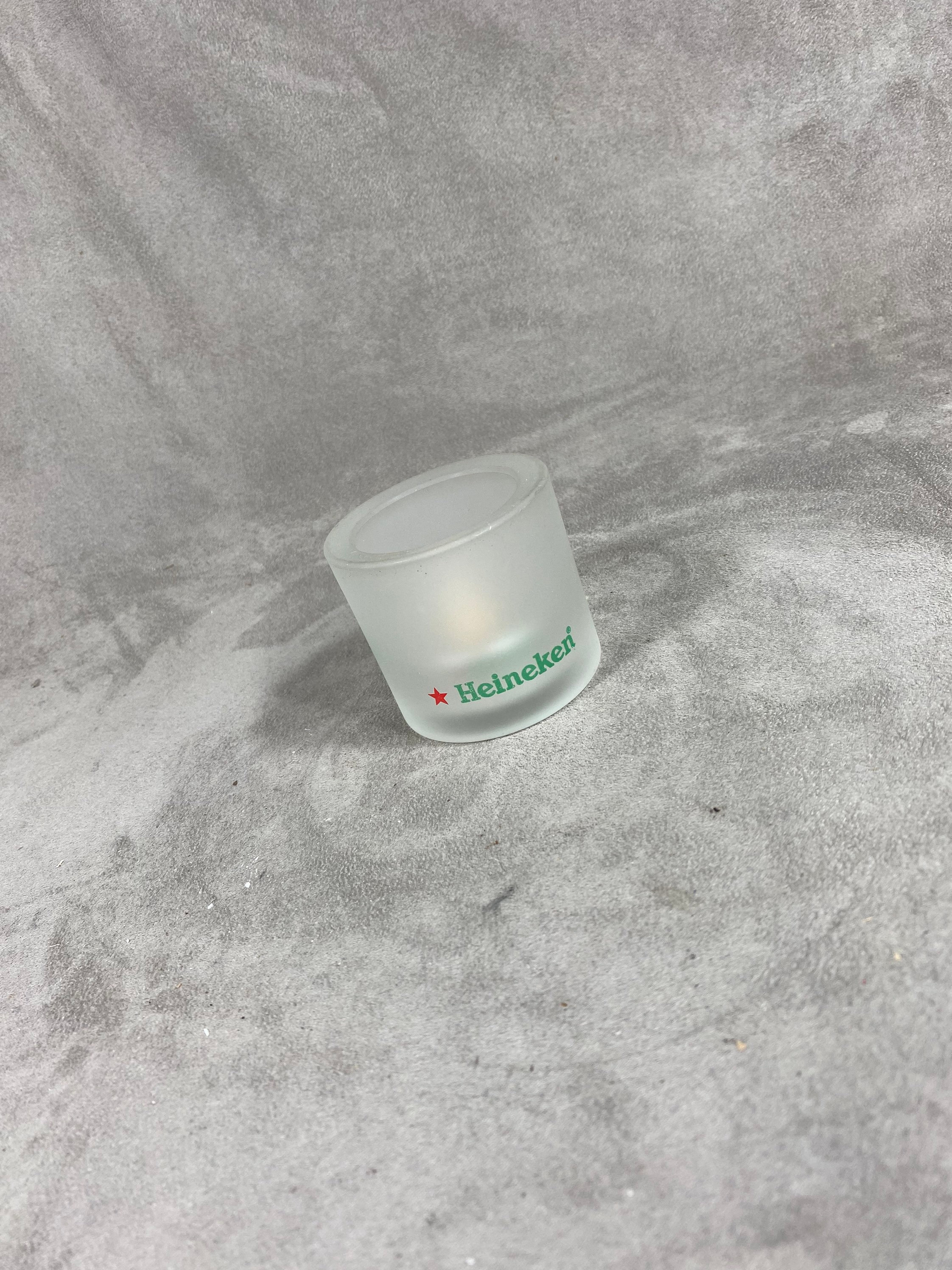 Bougeoir Photophore Heineken en Verre Vintage Années 1960