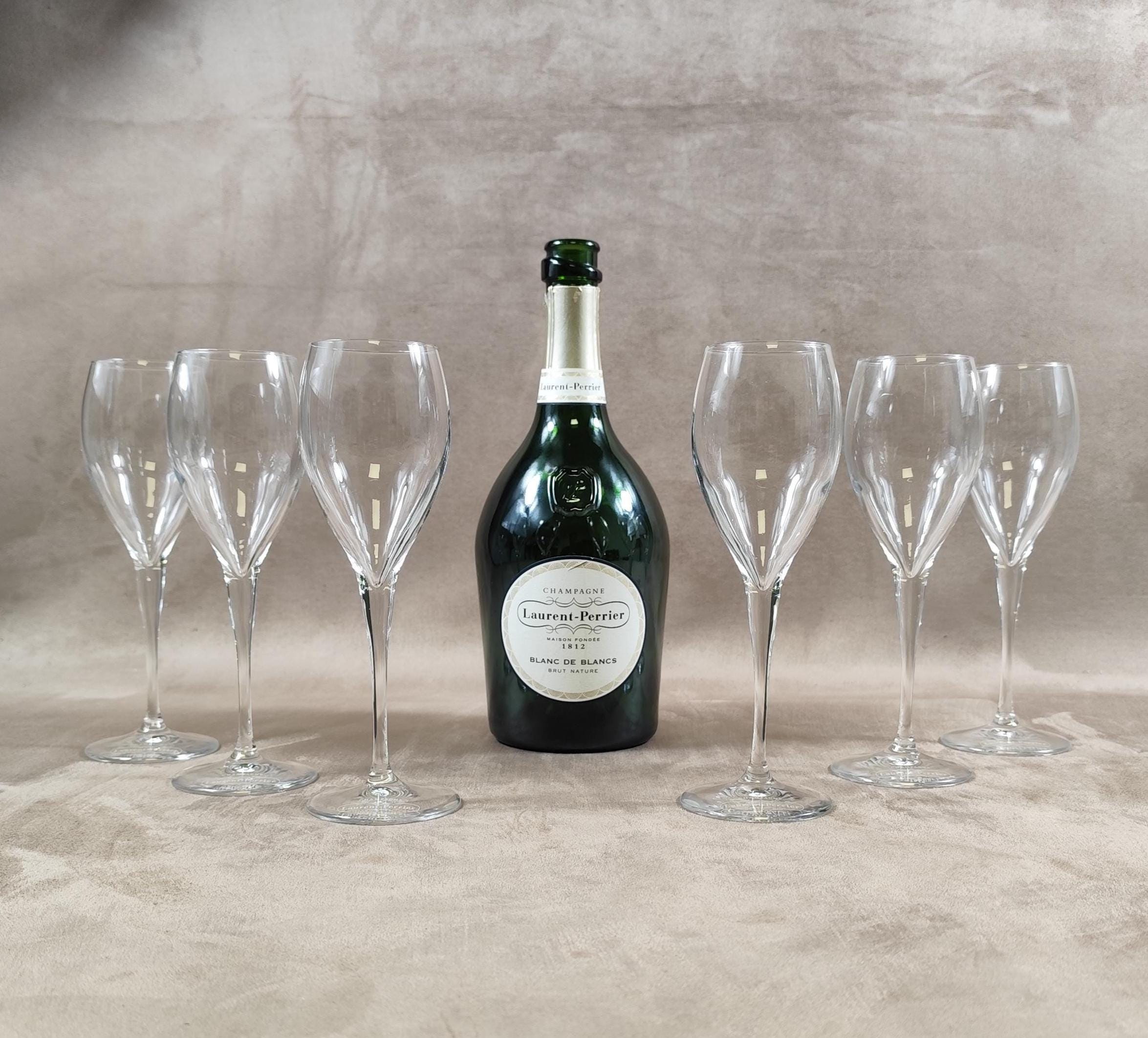Laurent-Perrier La Cuvée Champagne Case & Set of 6 Glasses