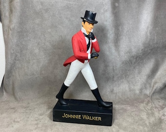 RARE Johnnie Walker Striding Man Vintage Plaster Figurine - 1970’s