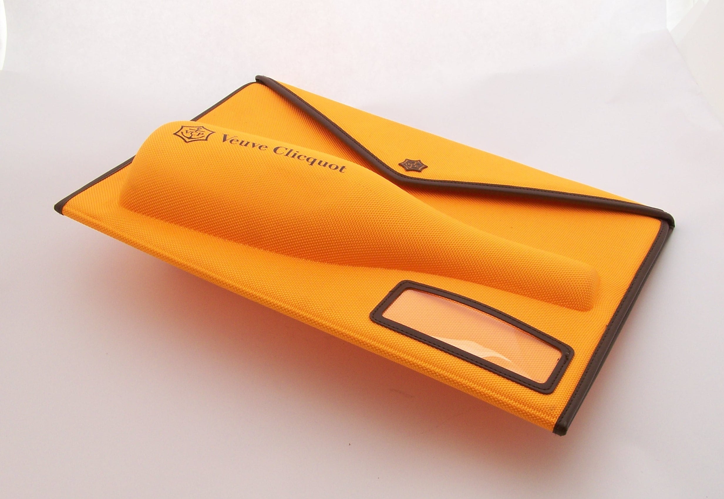 Veuve Clicquot box for bottle of champagne orange bottle case envelop…