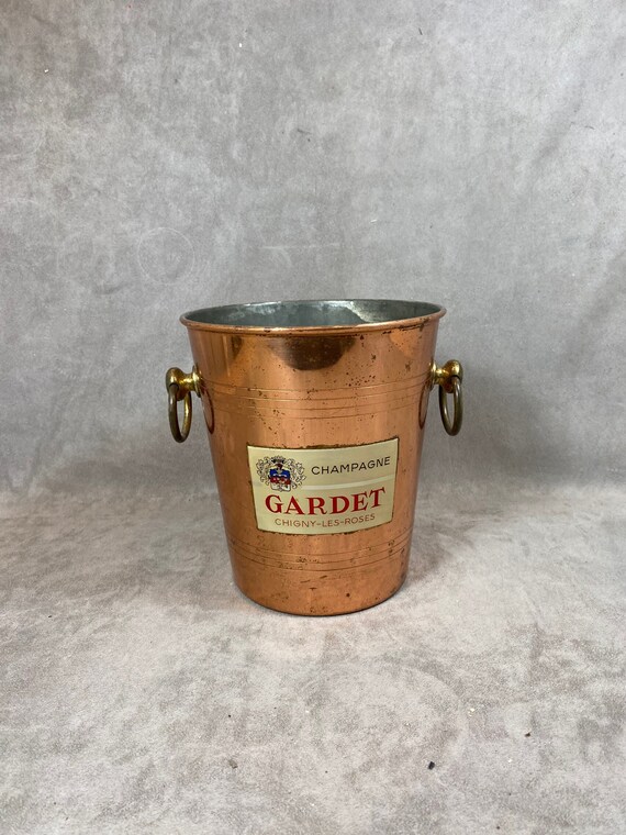 Champagne Bucket in Brass Metal Champagne Gardet Reims 1980s Etsy