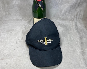 RARE Collector cap in black cotton for the 150th anniversary of Champagne Moet&Chandon